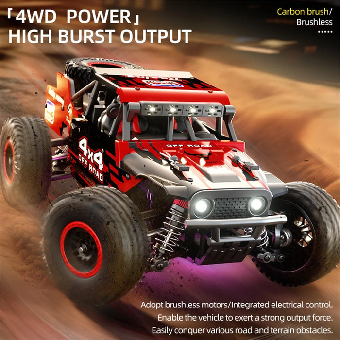 ZLL SG 202Max 4WD RC Car LED Spotlight High Speed Off-Road Climbing Truck Remote Control Vehicle, 1 Battery - Green - 7