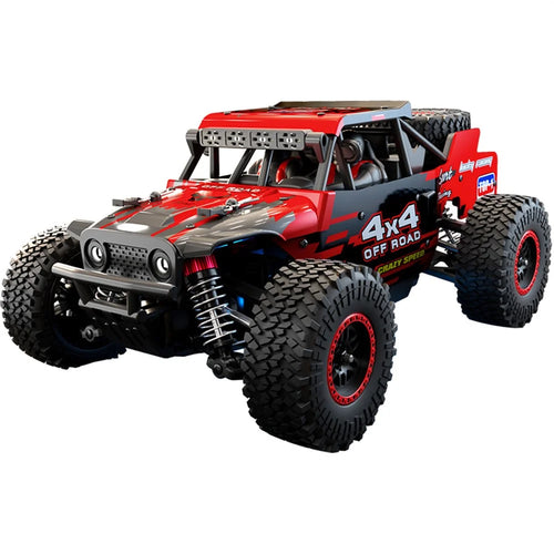 SG 202Max 4WD RC Car LED Spotlight High Speed Off-Road Climbing Truck Remote Control Vehicle, 2 Batteries - Red - 1