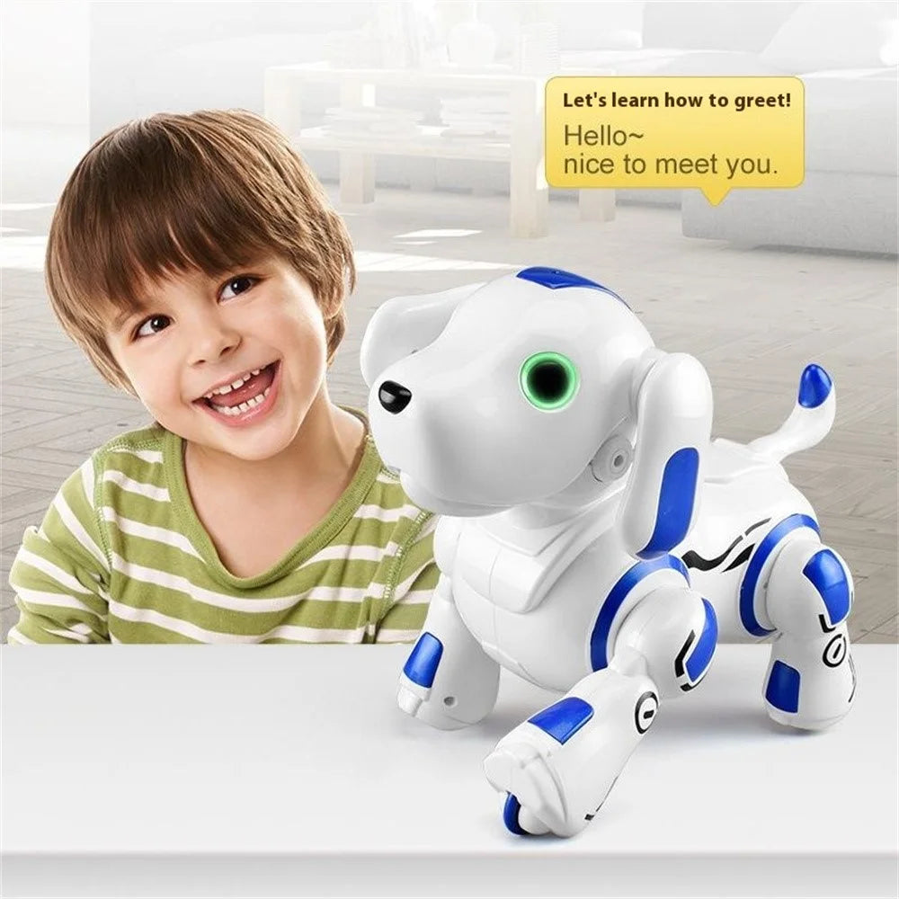 Intelligent Remote Control Robot Dog Rechargeable Interactive Pet Toy Programmable Walking Dancing Dog - 4