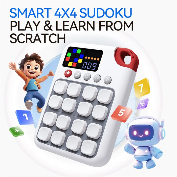 X700 4X4 Smart Sudoku Game Console for Children 500 Levels Mental Training Educational Toy - 2
