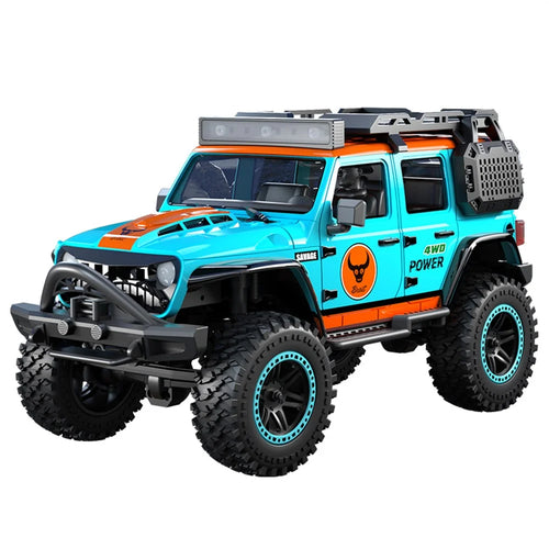 ZLL SG206PRO Brushed Motor RC Rock Crawler 1 / 20 Scale 4WD Off Road Vehicle with LED Light High Speed Car Toy, Single Battery - Blue - 1
