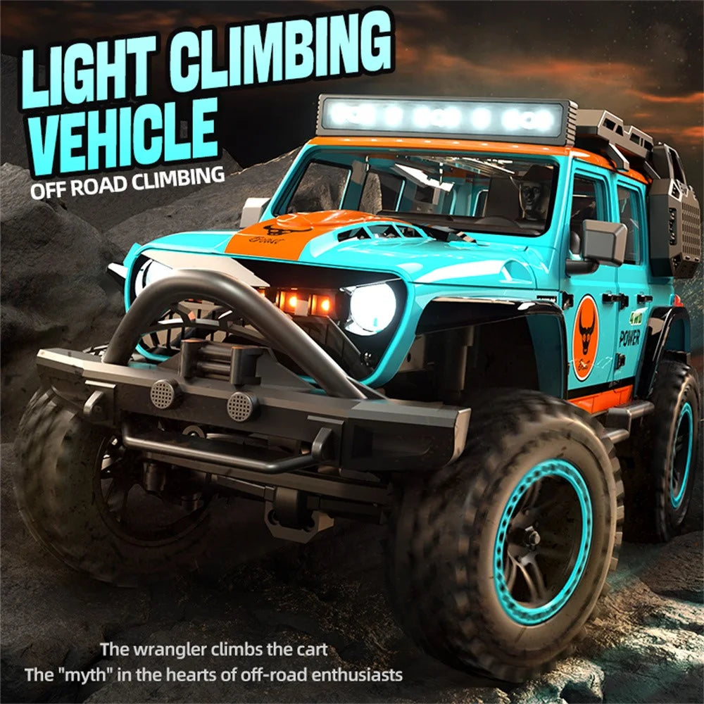 ZLL SG206PRO Brushed Motor RC Rock Crawler 1 / 20 Scale 4WD Off Road Vehicle with LED Light High Speed Car Toy, Single Battery - Blue - 2