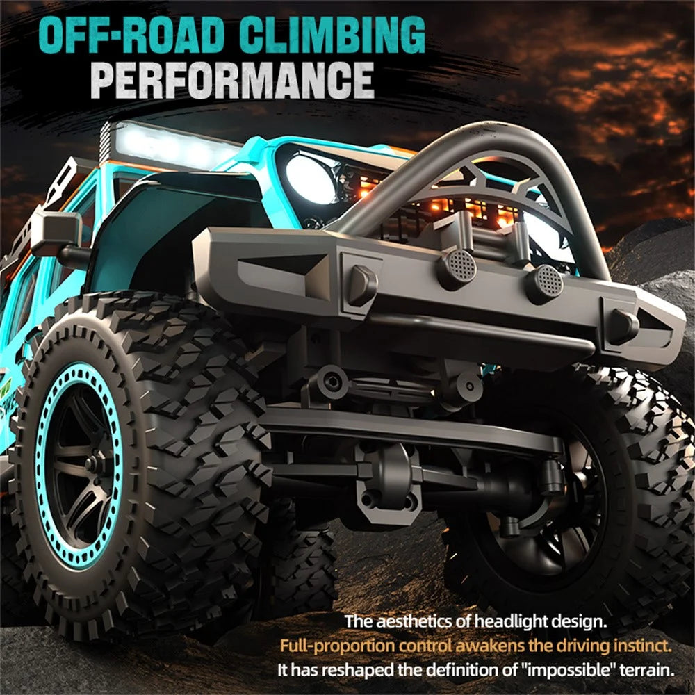 ZLL SG206PRO Brushed Motor RC Rock Crawler 1 / 20 Scale 4WD Off Road Vehicle with LED Light High Speed Car Toy, Single Battery - Blue - 6