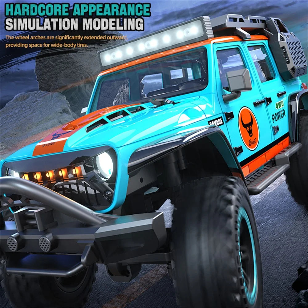 ZLL SG206PRO Brushed Motor RC Rock Crawler 1 / 20 Scale 4WD Off Road Vehicle with LED Light High Speed Car Toy, Dual Battery - Blue - 3