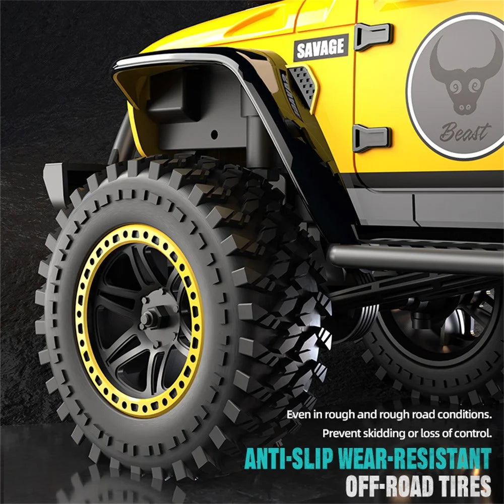 ZLL SG206MAX Brushless Motor 1:20 RC Climbing Car 4WD High Speed Vehicle with LED Light, Single Battery - Yellow - 4