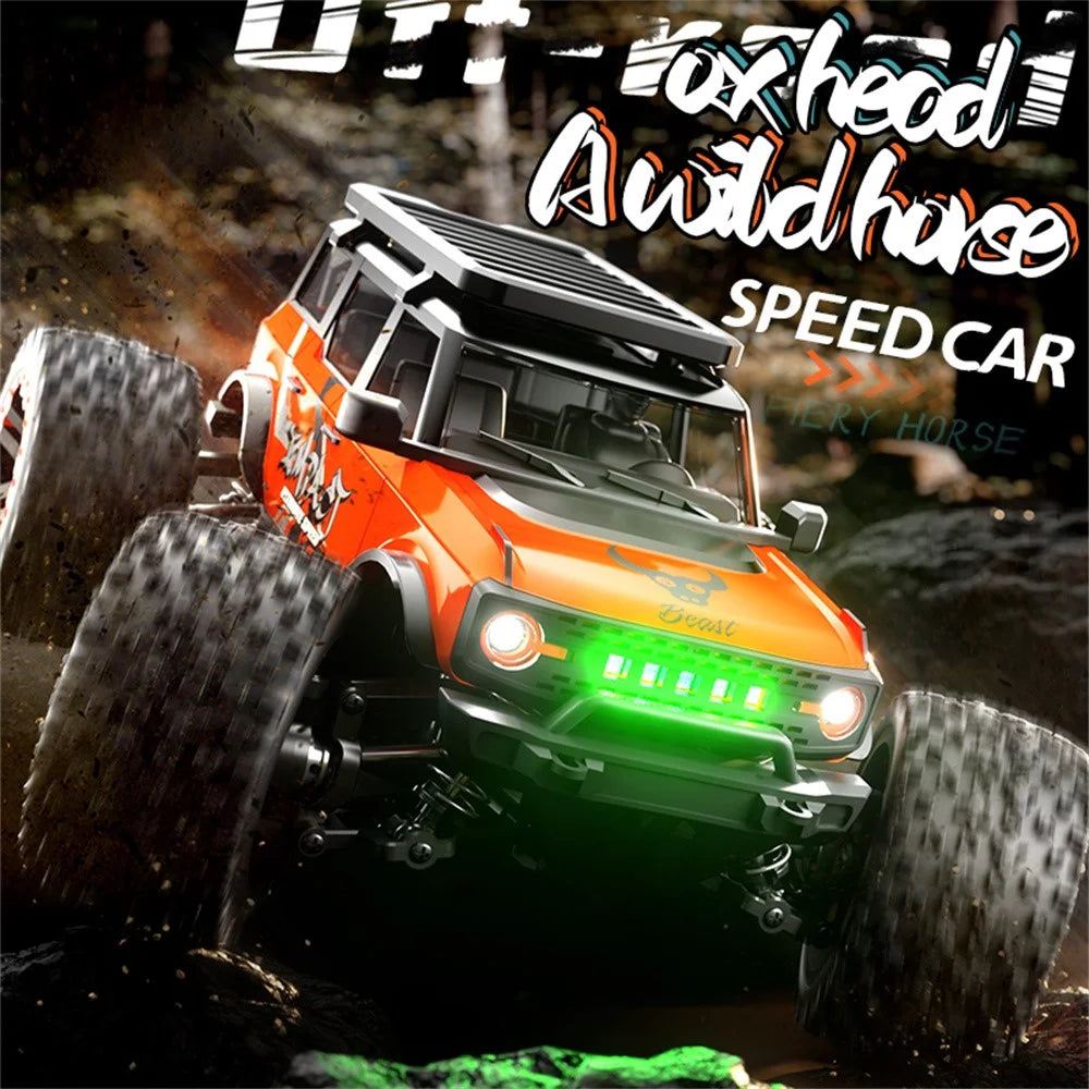 ZLL SG201PRO Brushed Motor 1:20 Scale 4WD High Speed RC Car with LED Light Remote Control Vehicle, Single Battery - Orange - 3