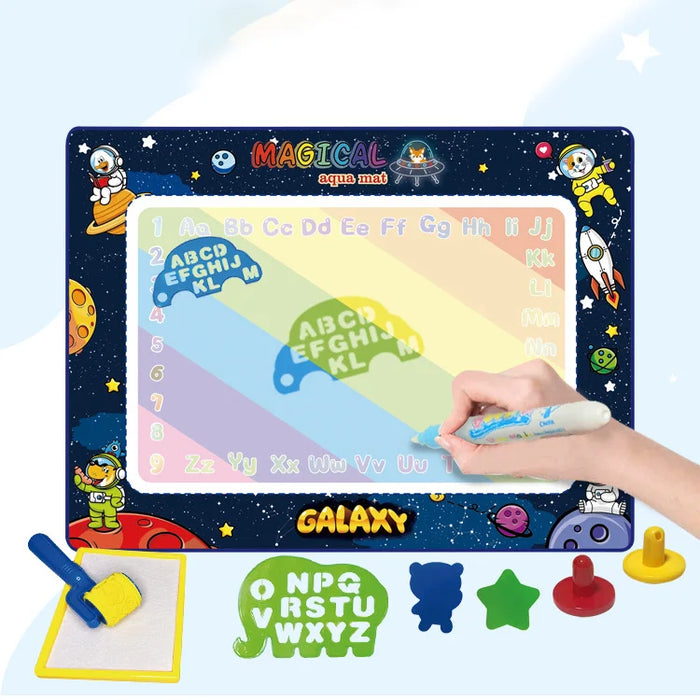 118 x 88cm Magic Water Drawing Mat for Kids Reusable Doodle Board Early Learning Educational Toy - Dinosaur - 5