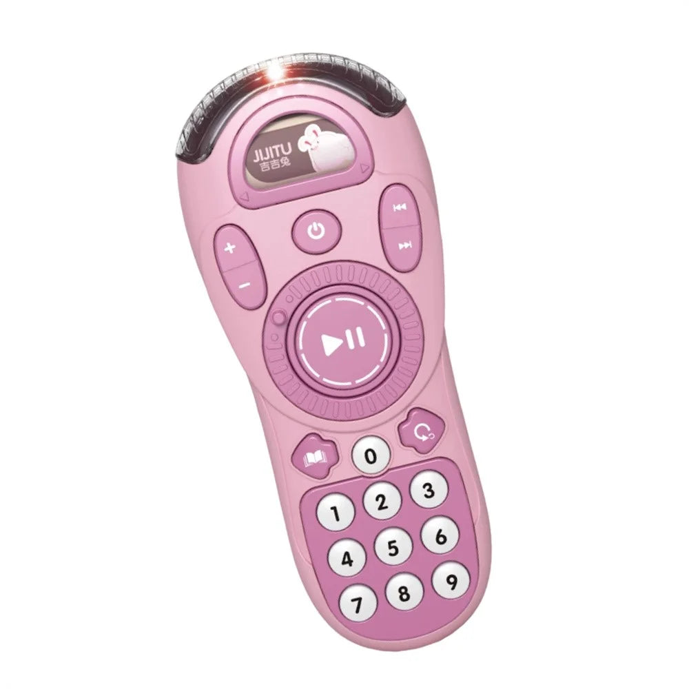 JSL610 Children Remote Toy with Lights Music Simulation Phone Early Educational Toy - Pink - 1