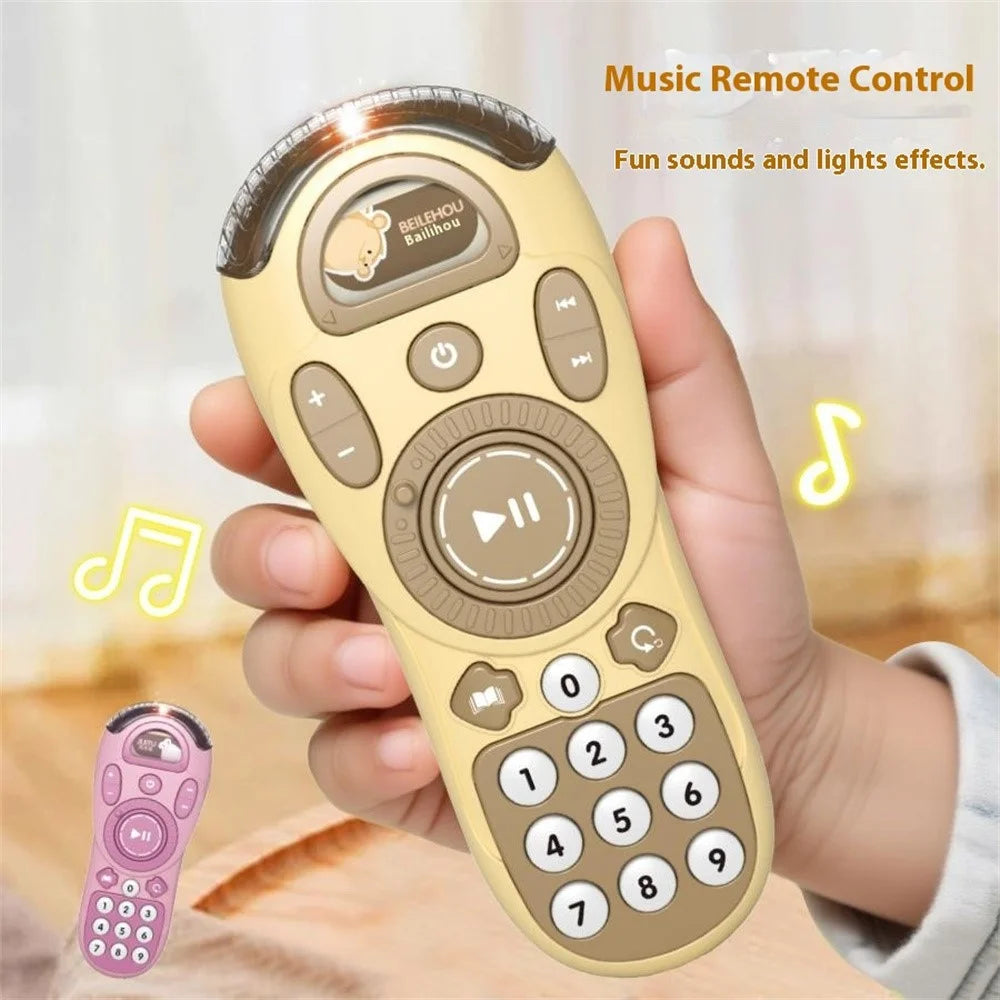 JSL610 Children Remote Toy with Lights Music Simulation Phone Early Educational Toy - Pink - 6
