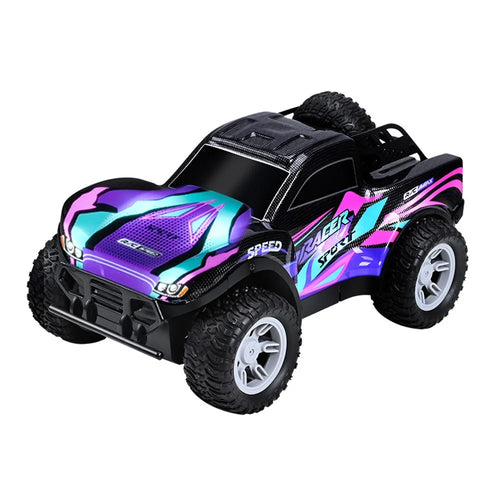 2.4G RC Pickup Truck Dual Spray Lights Sound Effects High Speed Off-Road Climbing Vehicle Toy Model - 9166-8 (3) - 1