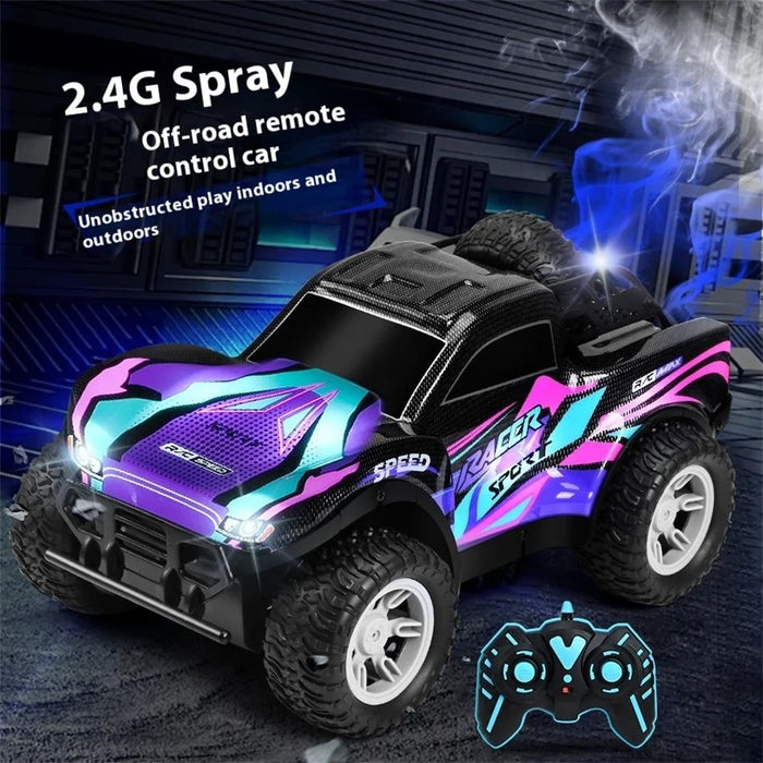 2.4G RC Pickup Truck Dual Spray Lights Sound Effects High Speed Off-Road Climbing Vehicle Toy Model - 9166-8 (3) - 5