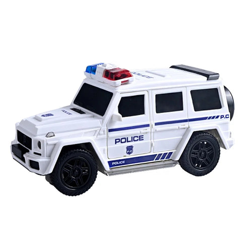 R12 Electric Police Car Toy 360-Degree Rotating Stunt Vehicle Model Toy with Light / Sound Effects - 1