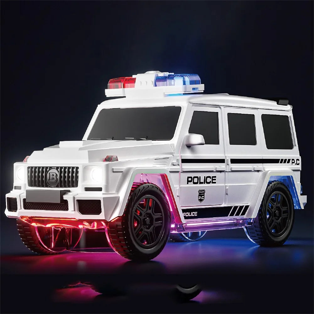 R12 Electric Police Car Toy 360-Degree Rotating Stunt Vehicle Model Toy with Light / Sound Effects - 2