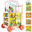 Educational Learning Four Sides Maze Bead Toy Gift for Toddlers Wooden Baby Push Walker - 2