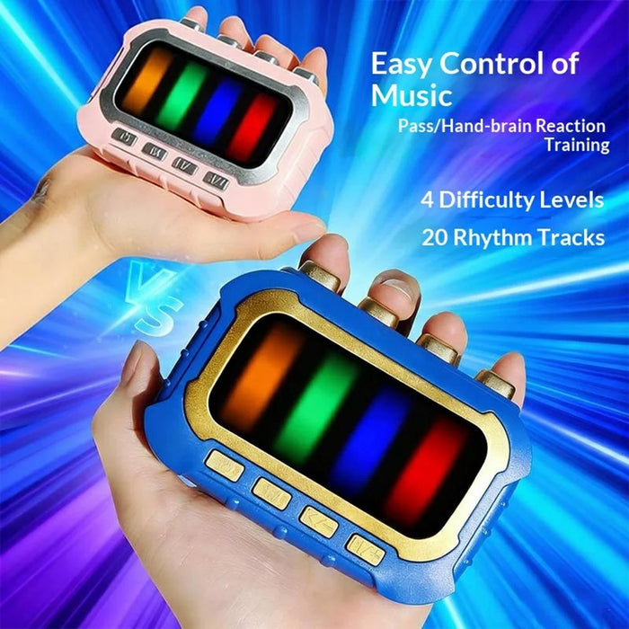 CM136 Fingertip Rhythm Game Focus Training Toy Palm Heartbeat Stress Relief Console Gift - Blue - 4