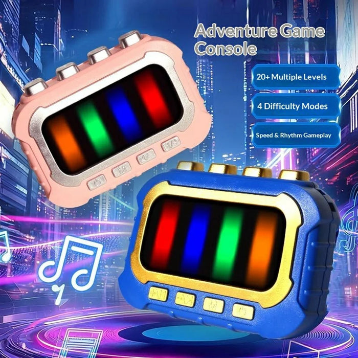 CM136 Fingertip Rhythm Game Focus Training Toy Palm Heartbeat Stress Relief Console Gift - Blue - 5