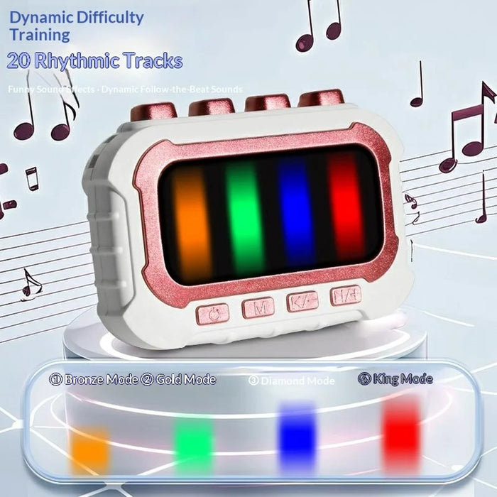 CM136 Fingertip Rhythm Game Focus Training Toy Palm Heartbeat Stress Relief Console Gift - Blue - 6