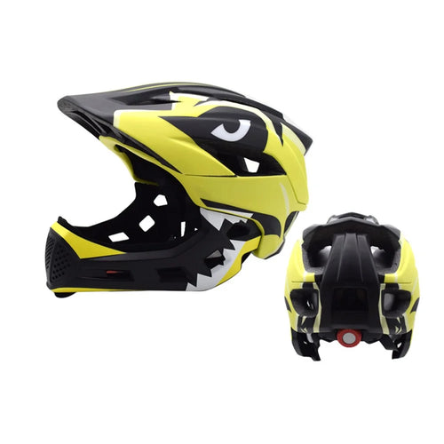 Breathable Kids Outdoor Riding Helmet Shock Absorbing Children Safety Hat for Cycling Skateboarding - Black+Yellow - 1