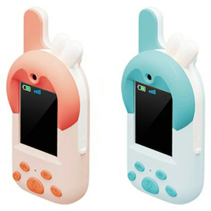 D100 Children's Video Walkie-Talkie Interactive Parent-Child Toy Camera Voice Communication Long Range - Blue  /  Pink - 1