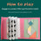 YF-010 Children Educational Magnetic Tangram Puzzle Board 7 PCS Wooden Brain Teaser Learning Toy - Pink - 2