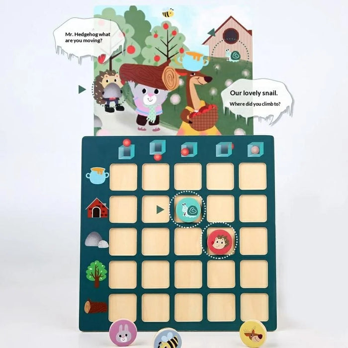 MWDH-058 Children Logic Thinking Board Game Animal Pattern Direction Cognition Matching Educational Toy - 3