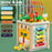 MWDH-020 7 in 1 Wooden Preschool Toy Bead Maze Cube Xylophone Clock for Kids Educational Toy - 3