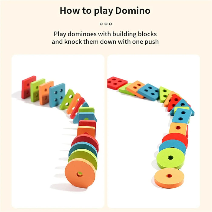 MWDH-2502 Educational Wooden Toy Shape Color Match Fishing Puzzle Learning Toy for Kids - 2
