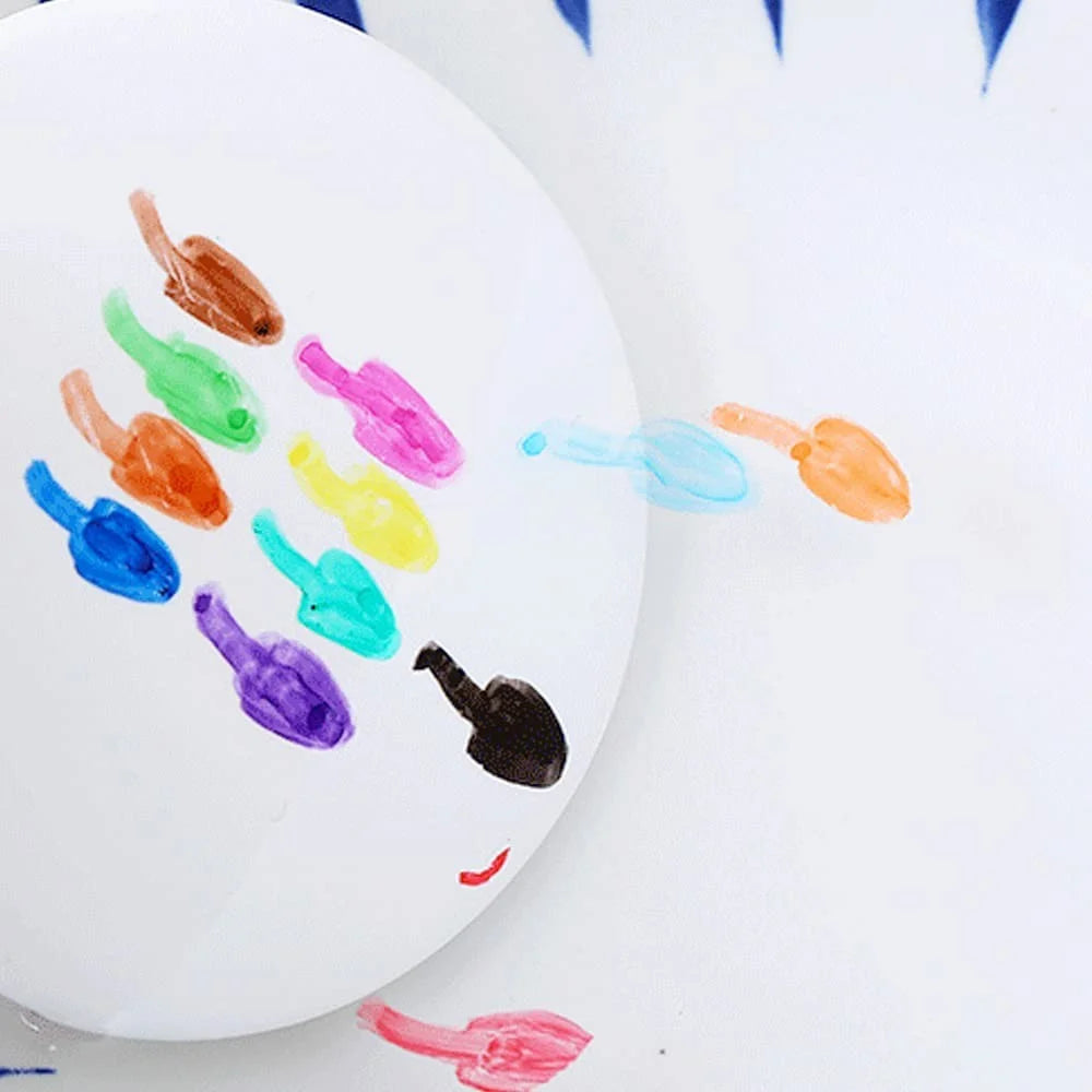 6820 8Pcs Magic Water Art Painting Marker Pen with Ceramic Spoon Set Doodle Toy for Kids - 4