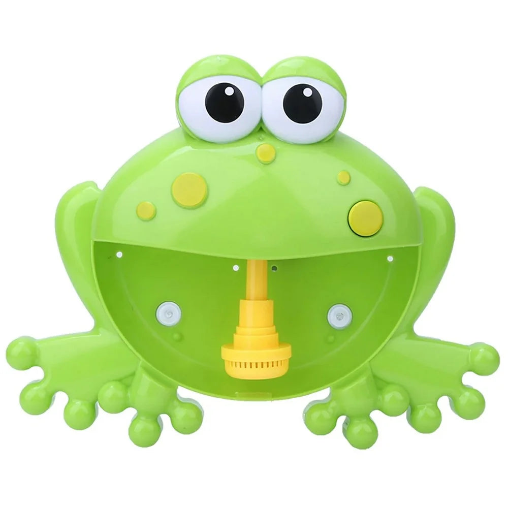 Cartoon Frog Bubble Machine Music Bath Toy with Suction Cups for Baby Toddler Bathtub Play - 6