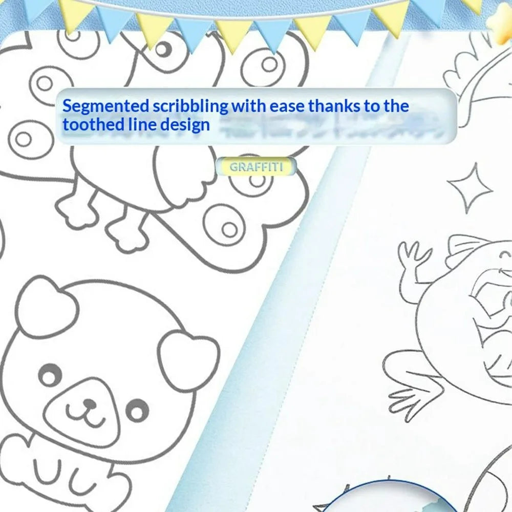 300cm Drawing Paper Roll for Kids Graffiti Scroll Waterproof Children Coloring Paper Art Supplies - Vehicles - 2