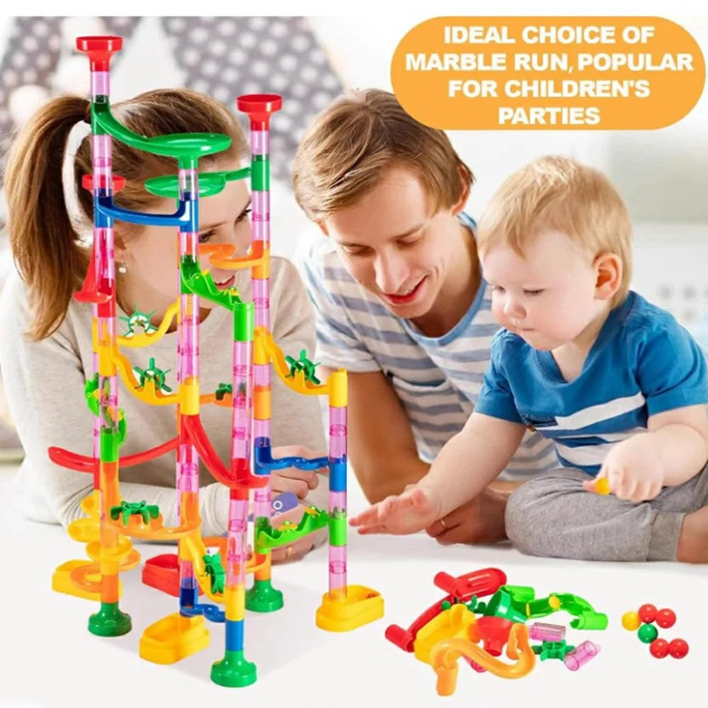 678-7 105Pcs Marble Run Building Set STEM Educational Toy 3D Puzzle Track Construction Kit for Children - 3
