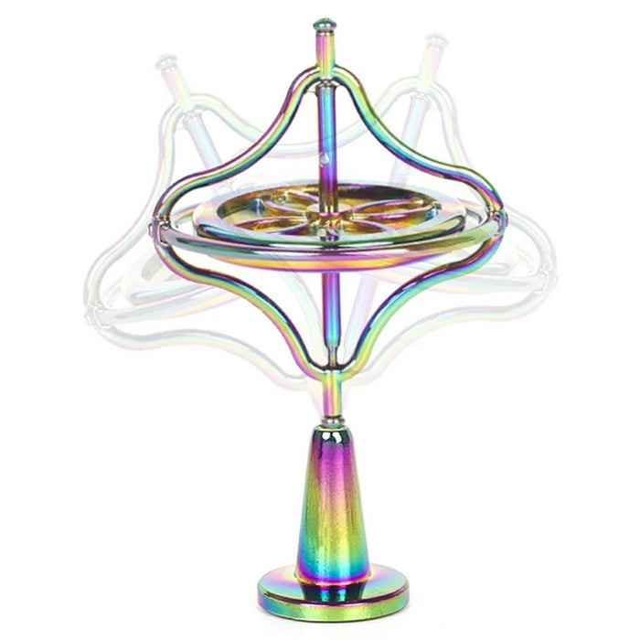 Zinc Alloy Mechanical Gyroscope Stress Relief Toy Metal Decompression Desktop Spinner - 2