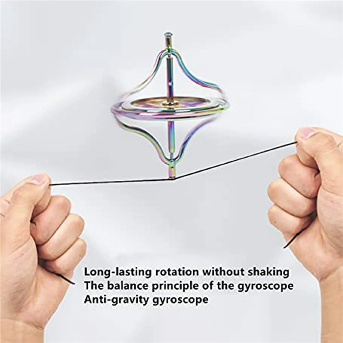 Zinc Alloy Mechanical Gyroscope Stress Relief Toy Metal Decompression Desktop Spinner - 4