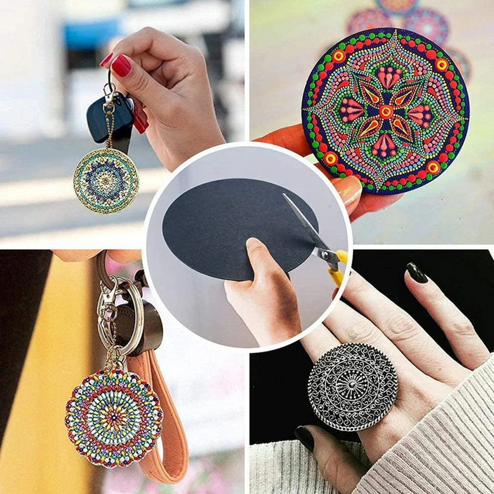 32Pcs / Set Mandala Dotting Tools DIY Painting Art Kit with Mandala Stencils Paint Tray - 4