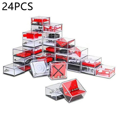 24Pcs / Set Gravity Maze Puzzle Box Steel Ball Balance Game for Kids Intelligent Educational Toy - 1