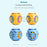 117M Rotate Slide Magic Bean Puzzle Cube Gyro Spinner Toy Fingertips Rotation Games Gift for Kid - Blue - 4