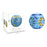 117M Rotate Slide Magic Bean Puzzle Cube Gyro Spinner Toy Fingertips Rotation Games Gift for Kid - Blue - 7