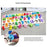 3 in 1 Wooden Alphabet Number Matching Puzzle Board with Rainbow Counting Rings Early Learning Toy - Multi-color - 3