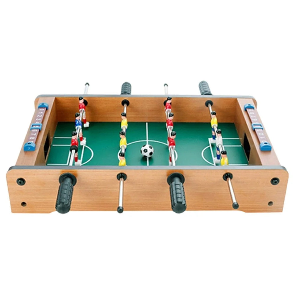 Mini Wooden Desktop Football Table Game Double Player Interactive Indoor Soccer Toy, 34.5 x 21.5 x 8cm - 1