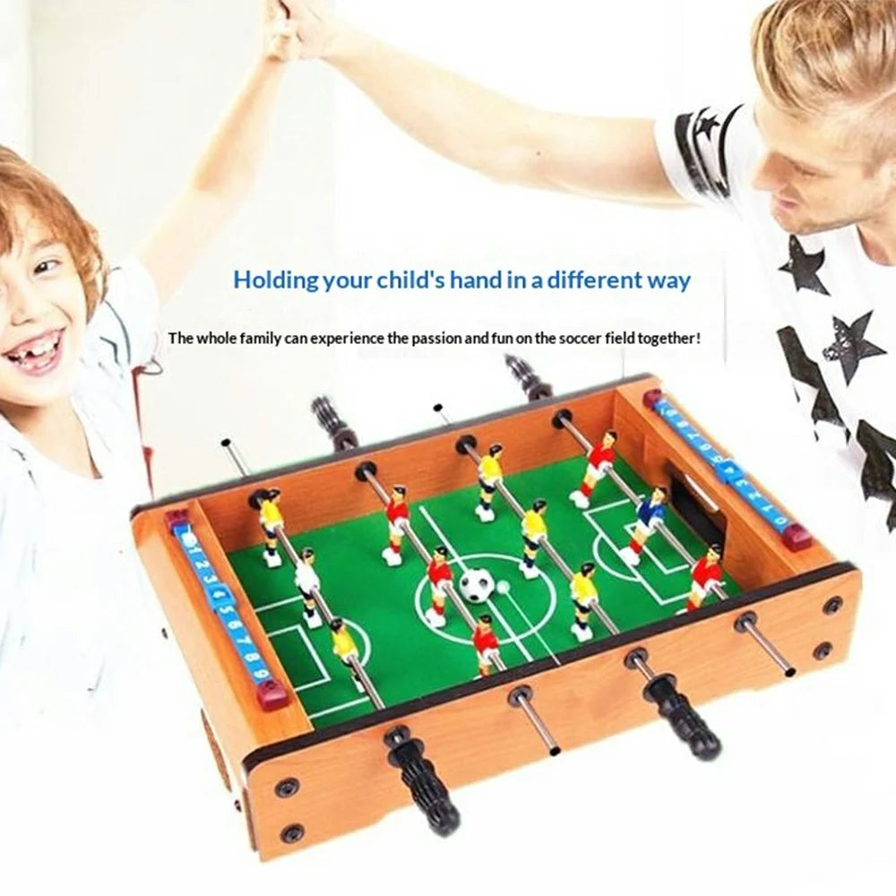 Mini Wooden Desktop Football Table Game Double Player Interactive Indoor Soccer Toy, 34.5 x 21.5 x 8cm - 2
