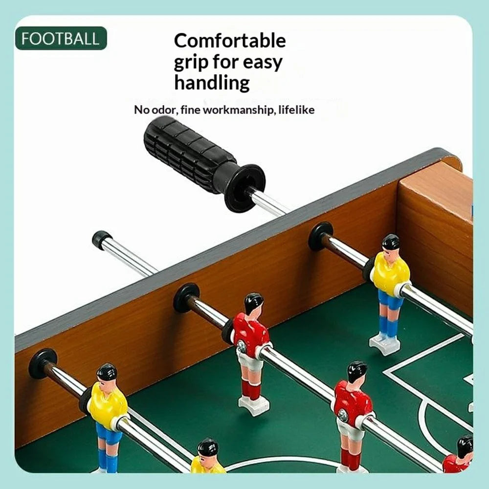 Mini Wooden Desktop Football Table Game Double Player Interactive Indoor Soccer Toy, 34.5 x 21.5 x 8cm - 3