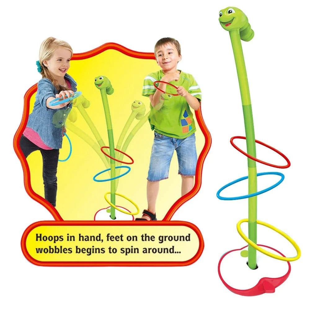 Bug Electric Ring Toss with Music Sway Insect Ring Toss Toy Interactive Balance Game Gift for Kids - Green - 3