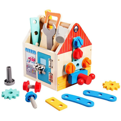 MWDH=2404 Children Pretend Play Screw Nut Tool House Toy Educational Learning Development Toy Gift for Kids - 1