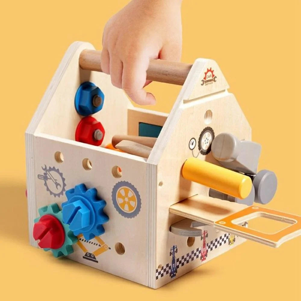 MWDH=2404 Children Pretend Play Screw Nut Tool House Toy Educational Learning Development Toy Gift for Kids - 4