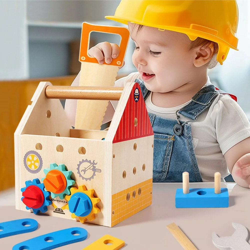 MWDH=2404 Children Pretend Play Screw Nut Tool House Toy Educational Learning Development Toy Gift for Kids - 5