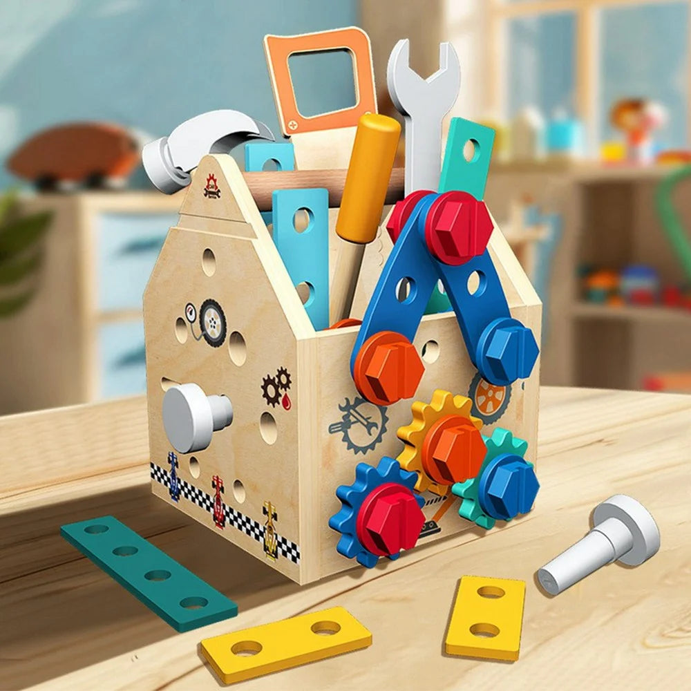 MWDH=2404 Children Pretend Play Screw Nut Tool House Toy Educational Learning Development Toy Gift for Kids - 6