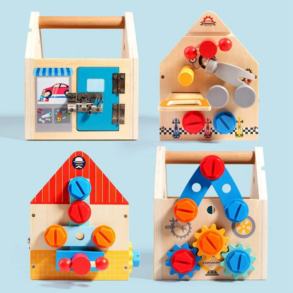 MWDH=2404 Children Pretend Play Screw Nut Tool House Toy Educational Learning Development Toy Gift for Kids - 7