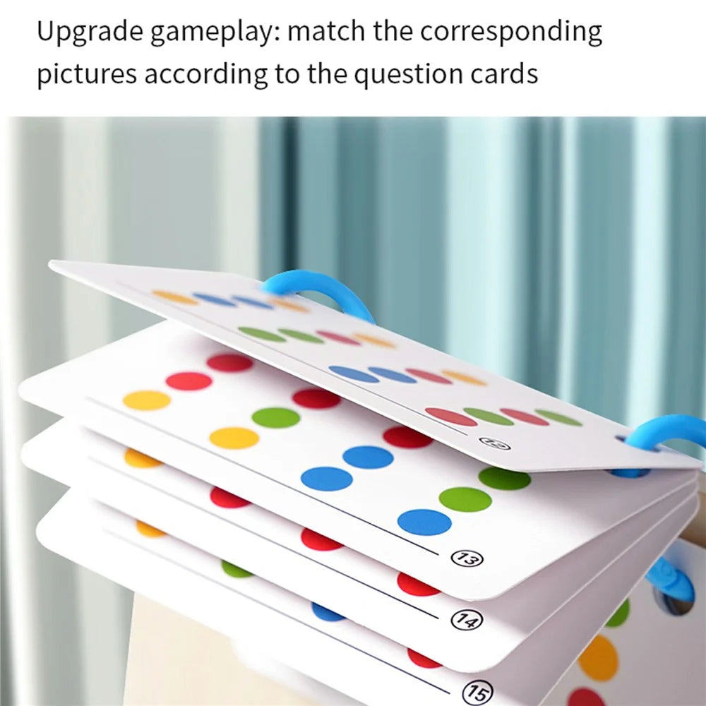 MWDH-2406 Preschool Four Color Shape Matching Game for Kids Wooden Cognitive Thinking Early Learning Toy - 2