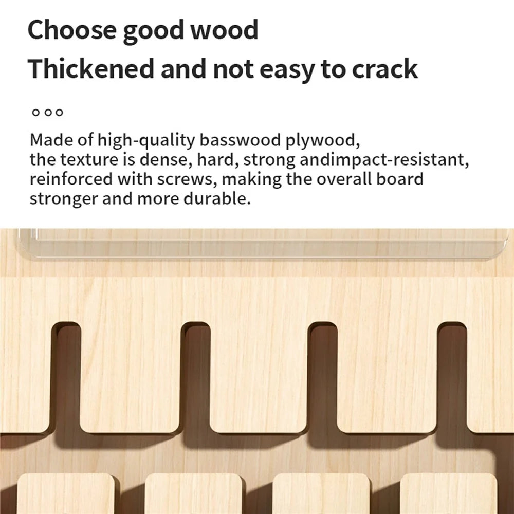 MWDH-2510 Five Color Matching Logic Positioning Game Board Wooden Educational Cognitive Development Toy - 4