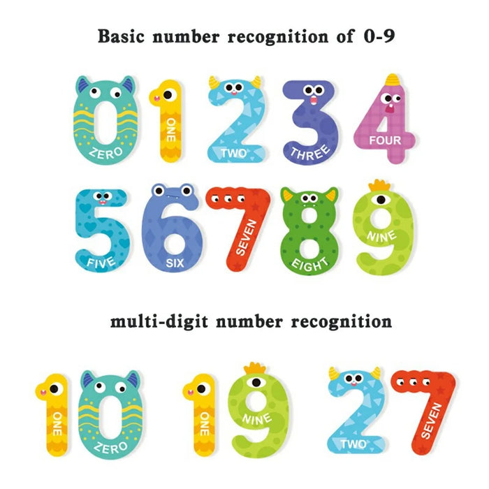 599 Educational Magnetic Letters Numbers Fridge Magnets Learning Toy for Kids Preschool Alphabet Math Teaching Tool - 3